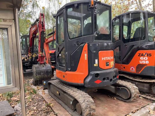 Original Japon Mini Excavator Hitachi ZX35U-5N Usé En excellent état / Mini Excavator japonais Usé Avec bras d'oscillation et moteur EPA