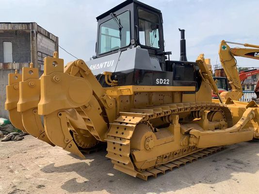 6 Way Blade SHANTUI SD22 Bulldozer d'occasion avec déchirure hydraulique