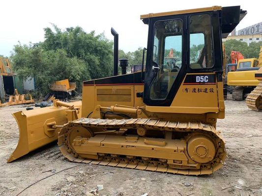 Bulldozer mini japonais d'occasion Caterpillar D5C XL fonctionnement stable