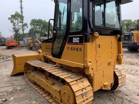 Bulldozer mini japonais d'occasion Caterpillar D5C XL fonctionnement stable