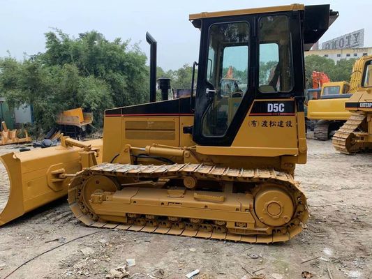Bulldozer mini japonais d'occasion Caterpillar D5C XL fonctionnement stable