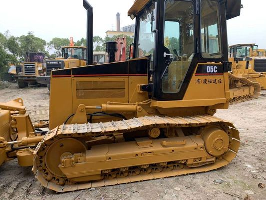 Bulldozer mini japonais d'occasion Caterpillar D5C XL fonctionnement stable