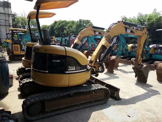 Couleur d'origine 303 CR Excavateur CAT utilisé Efficacité énergétique Mini-excavateur CAT utilisé