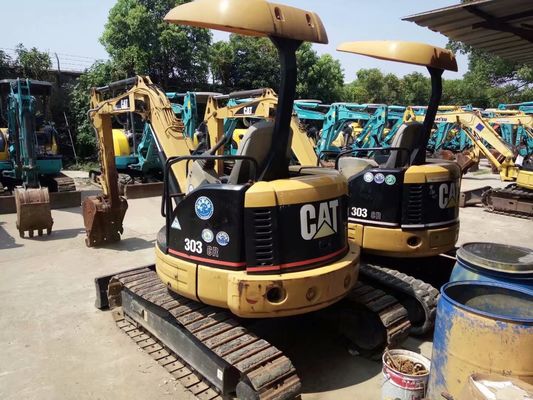 Couleur d'origine 303 CR Excavateur CAT utilisé Efficacité énergétique Mini-excavateur CAT utilisé