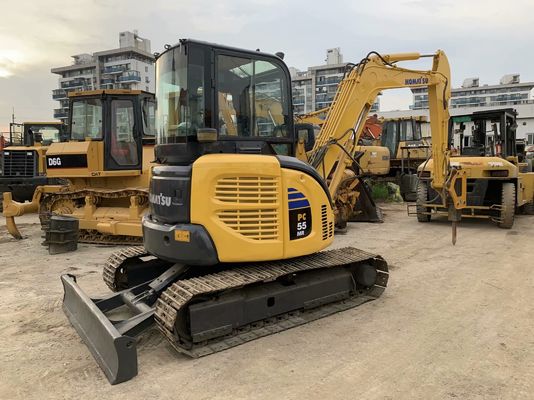 Comatsu PC55MR-2 Excavateur d'occasion Japon Mini taille avec marteau hydraulique
