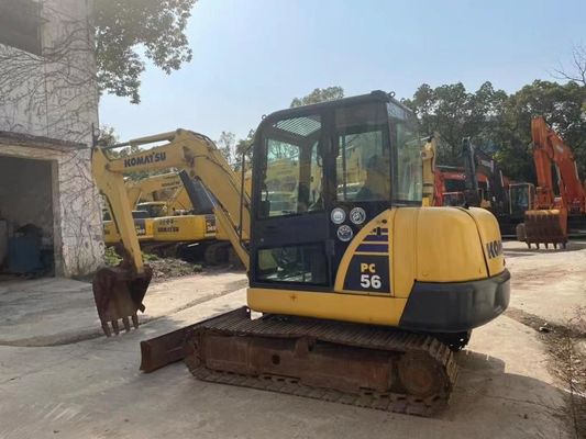 Couleur d'origine Utilisé Komatsu PC56MR-2 Mini Excavator En excellent état