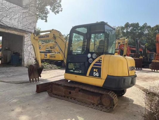 Couleur d'origine Utilisé Komatsu PC56MR-2 Mini Excavator En excellent état