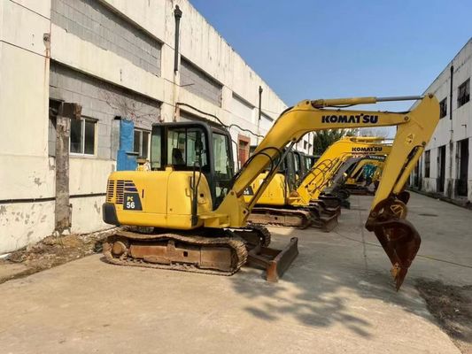 Couleur d'origine Utilisé Komatsu PC56MR-2 Mini Excavator En excellent état