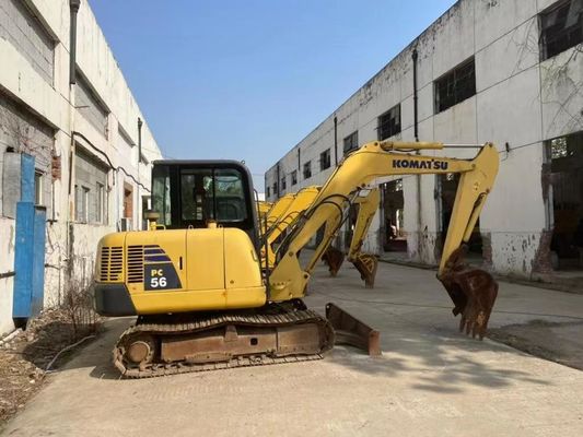 Couleur d'origine Utilisé Komatsu PC56MR-2 Mini Excavator En excellent état