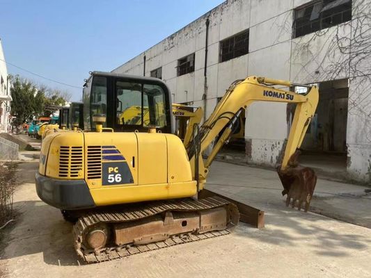 Couleur d'origine Utilisé Komatsu PC56MR-2 Mini Excavator En excellent état