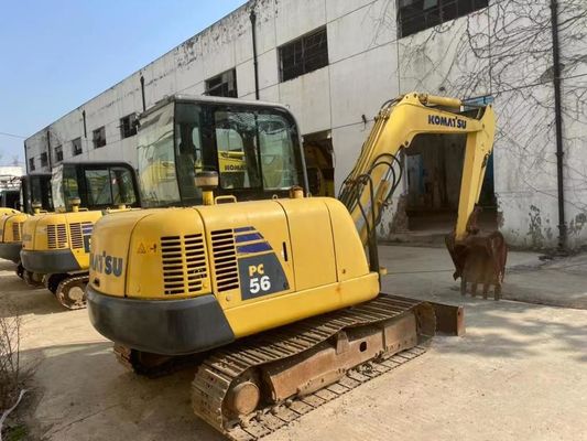 Couleur d'origine Utilisé Komatsu PC56MR-2 Mini Excavator En excellent état