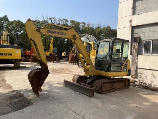 Couleur d'origine Utilisé Komatsu PC56MR-2 Mini Excavator En excellent état