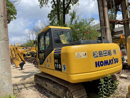 PC110-7 Excavatrice utilisée de Komatsu à rouleaux lourds Excavatrice Komatsu d'occasion