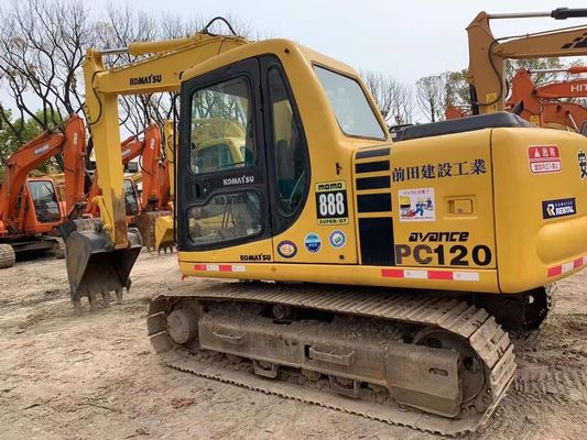 12 tonnes utilisées Komatsu PC120-6 Excavateur hydraulique à rampe garantie de sécurité