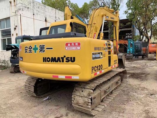 12 tonnes utilisées Komatsu PC120-6 Excavateur hydraulique à rampe garantie de sécurité