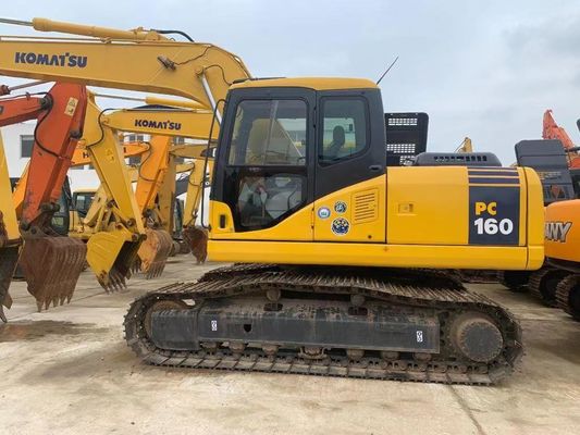 Japon Komatsu PC160LC-7 Mini Excavateur à rouleaux d'occasion avec moteur puissant