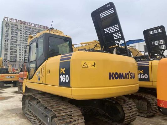 Japon Komatsu PC160LC-7 Mini Excavateur à rouleaux d'occasion avec moteur puissant