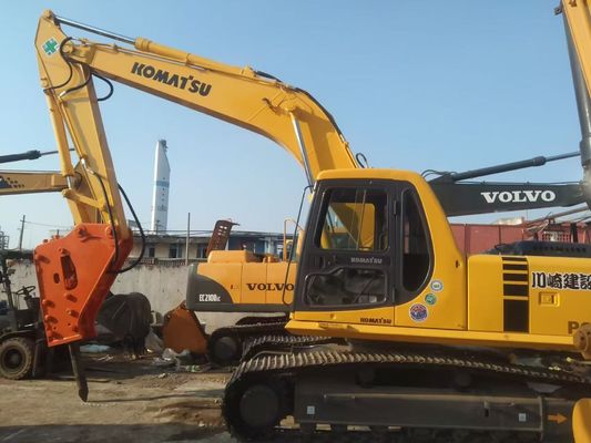 Japon Utilisé Komatsu PC220 6 Excavator Facile à utiliser avec un marteau hydraulique