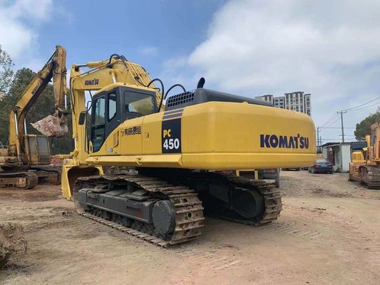 Opération de sécurité Utilisée Mini-excavatrice Komatsu PC450-7 originaire du Japon