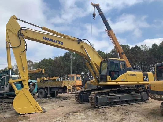 Opération de sécurité Utilisée Mini-excavatrice Komatsu PC450-7 originaire du Japon