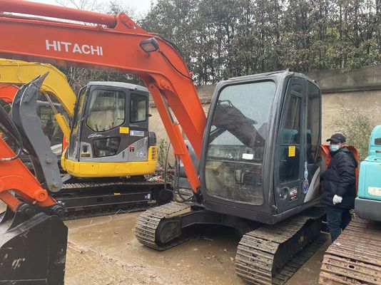 Originale japonaise utilisée Hitachi ZX60 Mini Excavateur à rouleaux avec pouce hydraulique