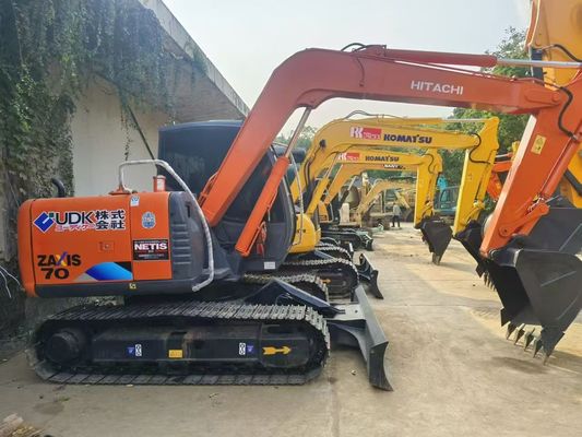 Excavateur d'occasion japonais ZX70 Excavateur d'occasion Hitachi Crawler avec lame