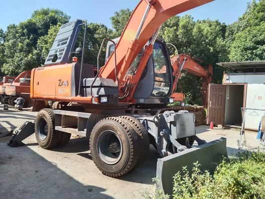 Couleur d'origine Utilisé Hitachi ZX160W Excavateur à roues en bon état