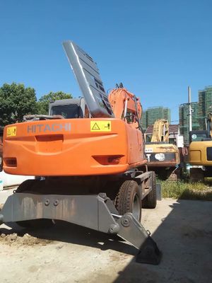 Couleur d'origine Utilisé Hitachi ZX160W Excavateur à roues en bon état