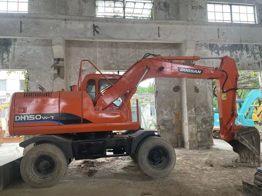 Excavateur à roues à commande intelligente DH150W-7 Excavateur à roues Doosan 2012 Année