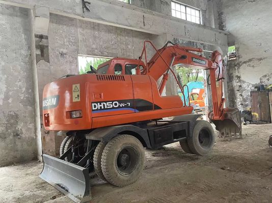 2012 Année d'occasion Mini Excavator à roues Doosan DH150W-7 en bon état