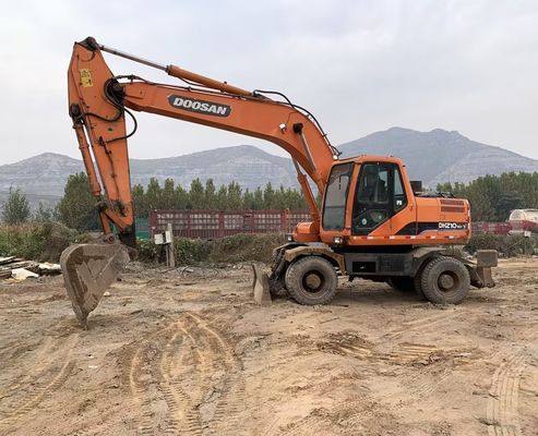Couleur originale Excavateur à roues Doosan DH210W-7 en bon état/Excavateur à roues Doosan à vendre