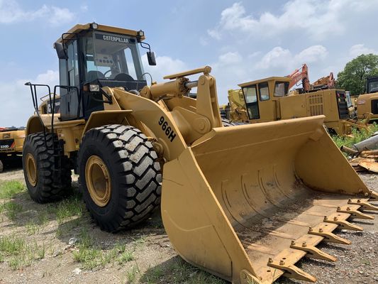 Faible bruit 966H Chargeur à roues CAT d'occasion Haute efficacité avec moteur CAT