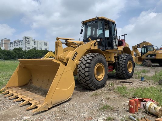 Faible bruit 966H Chargeur à roues CAT d'occasion Haute efficacité avec moteur CAT