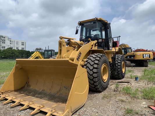 Faible bruit 966H Chargeur à roues CAT d'occasion Haute efficacité avec moteur CAT
