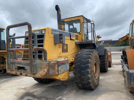 Couleur d'origine Utilisé Komatsu WA470-3 chargeur à roues en excellent état