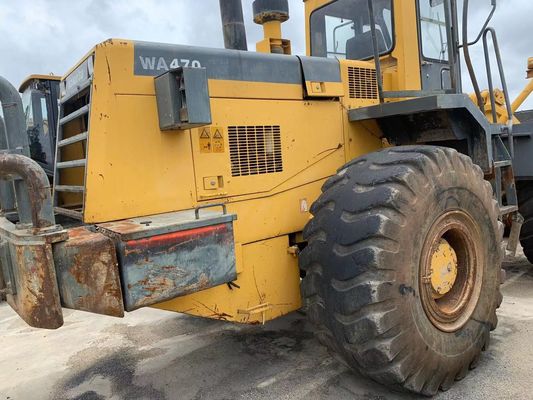Couleur d'origine Utilisé Komatsu WA470-3 chargeur à roues en excellent état