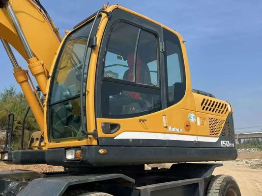 Hyundai R150W-9 Excavateur à roues usagées 2015 haute précision pour le bâtiment