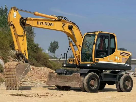 Hyundai R150W-9 Excavateur à roues usagées 2015 haute précision pour le bâtiment