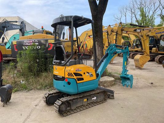 Couleur d'origine Mini-pelles utilisées Kubota U15-3S à vendre/mini-pelles utilisées travaillant à l'intérieur