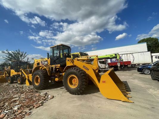 CAT 950H Chargeur à roues d'occasion sur chantier de construction Chargeur avant utilisé en Afrique