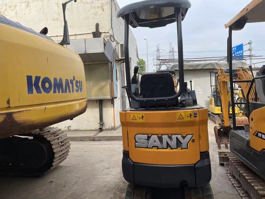 Utilisé SANY SY16C Mini Excavator Fonctionnement en douceur pour le travail dans le jardin