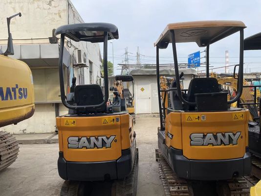 Utilisé SANY SY16C Mini Excavator Fonctionnement en douceur pour le travail dans le jardin