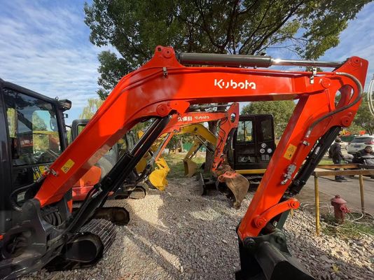Couleur de peinture utilisée Kubota KX163-5 Mini Excavateur en excellent état/Excavateur Kubota avec moteur EPA et bras pivotant