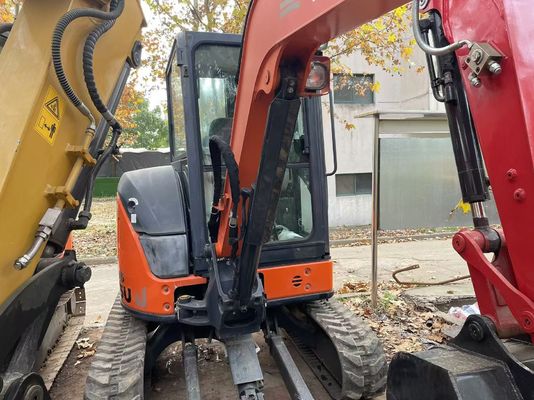 Original Japon Mini Excavator Hitachi ZX35U-5N Usé En excellent état / Mini Excavator japonais Usé Avec bras d'oscillation et moteur EPA