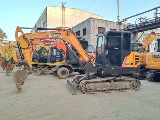 L'année 2020 utilisée SANY SY60C-9 Mini Excavateur à chenille couleur originale