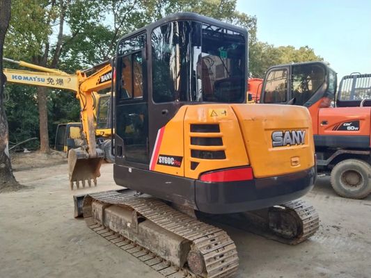 L'année 2020 utilisée SANY SY60C-9 Mini Excavateur à chenille couleur originale