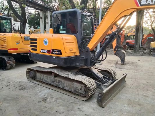 L'année 2020 utilisée SANY SY60C-9 Mini Excavateur à chenille couleur originale
