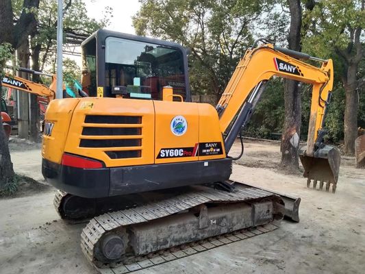 L'année 2020 utilisée SANY SY60C-9 Mini Excavateur à chenille couleur originale