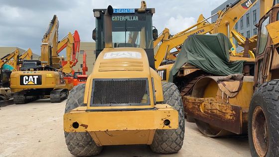 Couleur originale Utilisé Caterpillar CS-683E Roller de route à tambour unique En excellent état