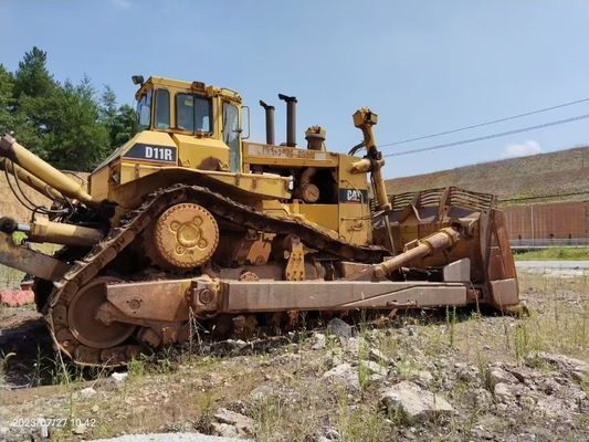 Couleur d'origine Bulldozer Caterpillar D11R utilisé avec éventreur hydraulique